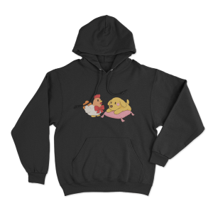 Dozy And Henrietta Unisex Hoodie Black