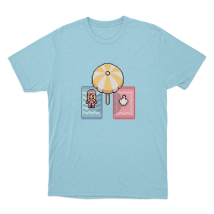 Fields Of Mistria Beach Day Pixel Art Unisex Unisex T Shirt Sky Blue