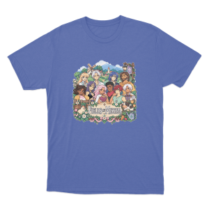 Fields Of Mistria Character Collection Unisex T Shirt Blue