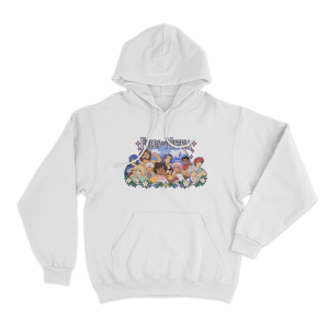 Fields Of Mistria Character Ensemble Unisex Hoodie White