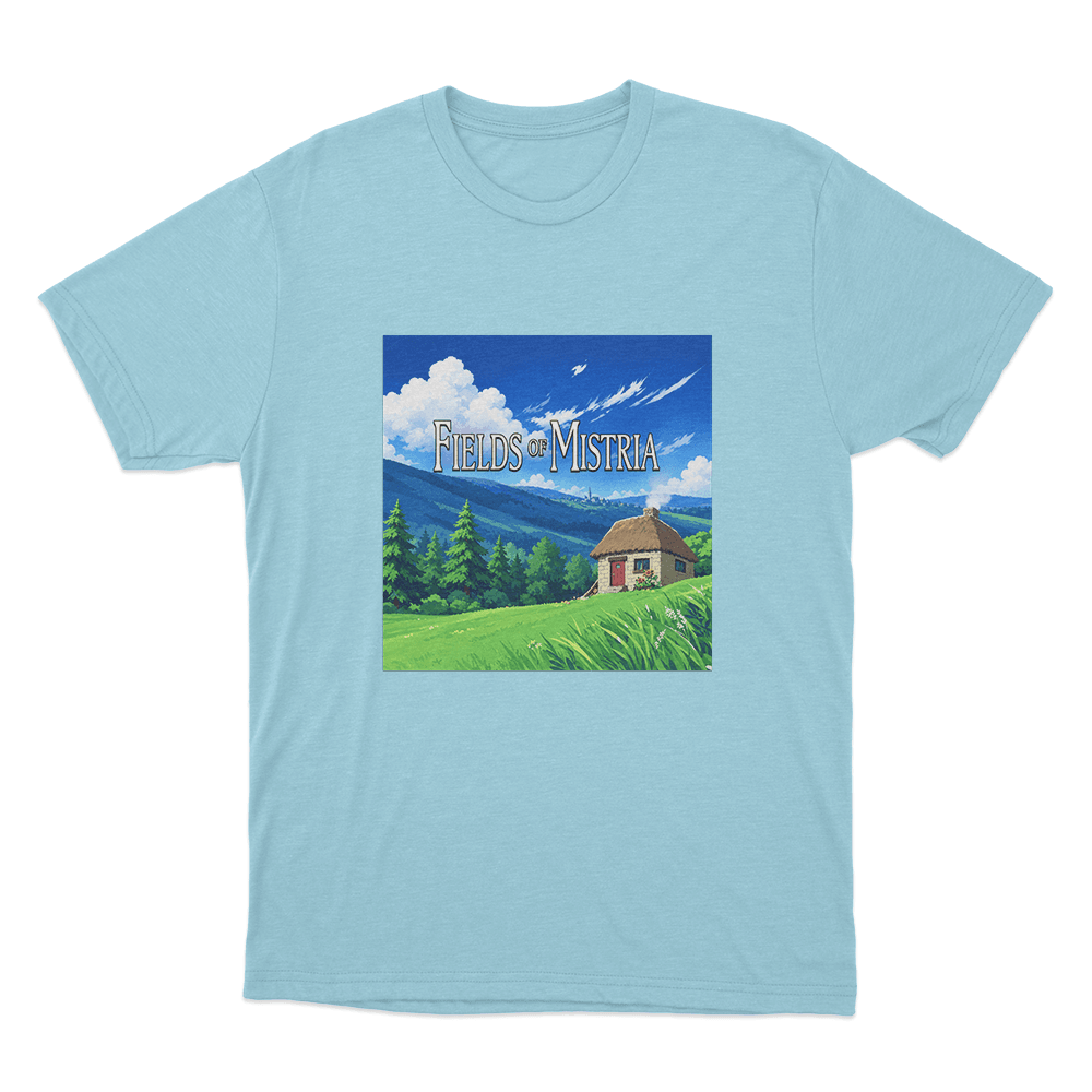 Fields Of Mistria Countryside Cottage Unisex T Shirt Sky Blue Fields Of Mistria Countryside Cottage Unisex T Shirt Sky Blue