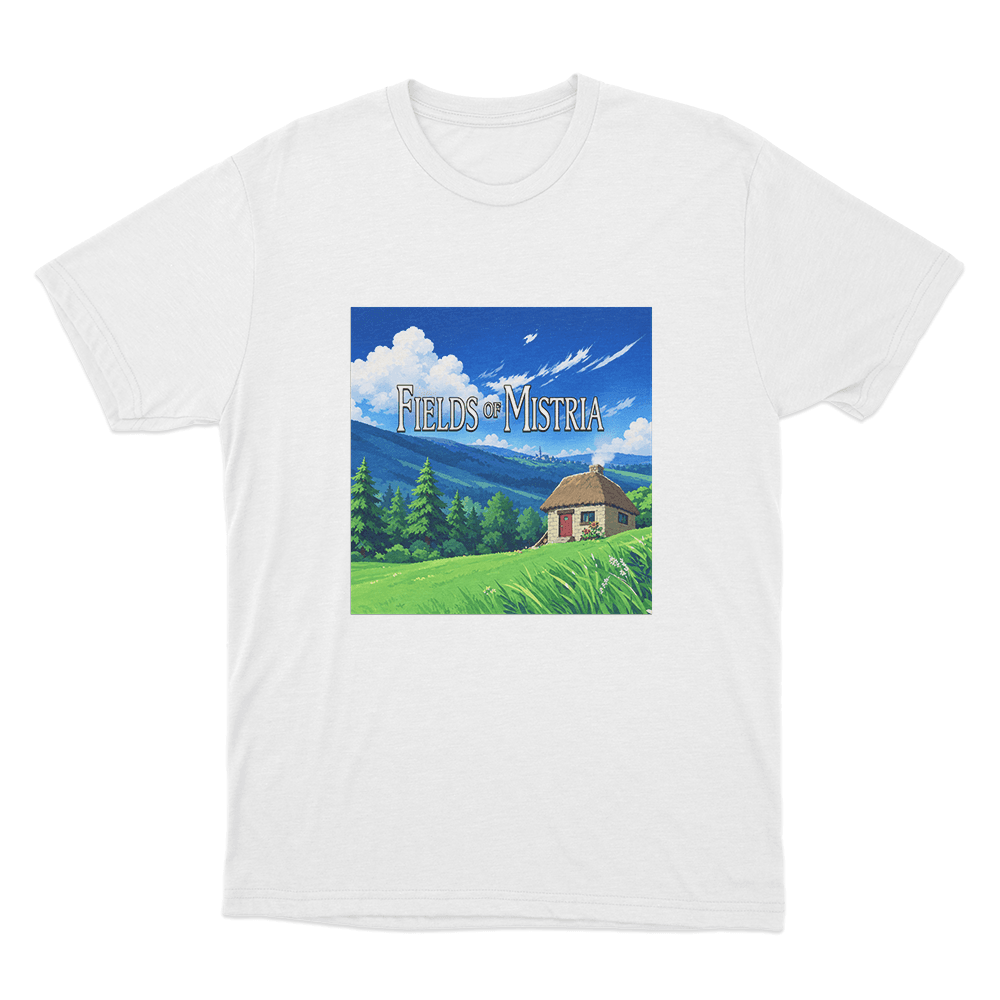 Fields Of Mistria Countryside Cottage Unisex T Shirt White Fields Of Mistria Countryside Cottage Unisex T Shirt White